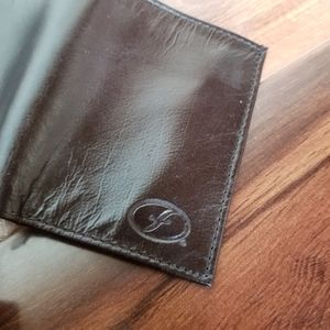Florsheim Genuine Leather brown trifold wallet